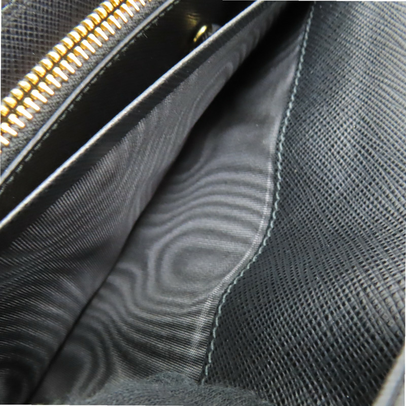 黑色 牛皮 金扣長夾 1MH132【PRADA 普拉達】 1MH132-9