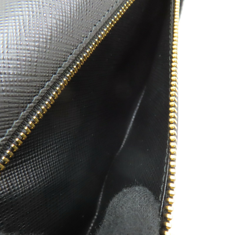 黑色 牛皮 金扣長夾 1MH132【PRADA 普拉達】 1MH132-10