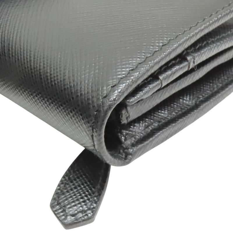 黑色 牛皮 金扣長夾 1MH132【PRADA 普拉達】 1MH132-17