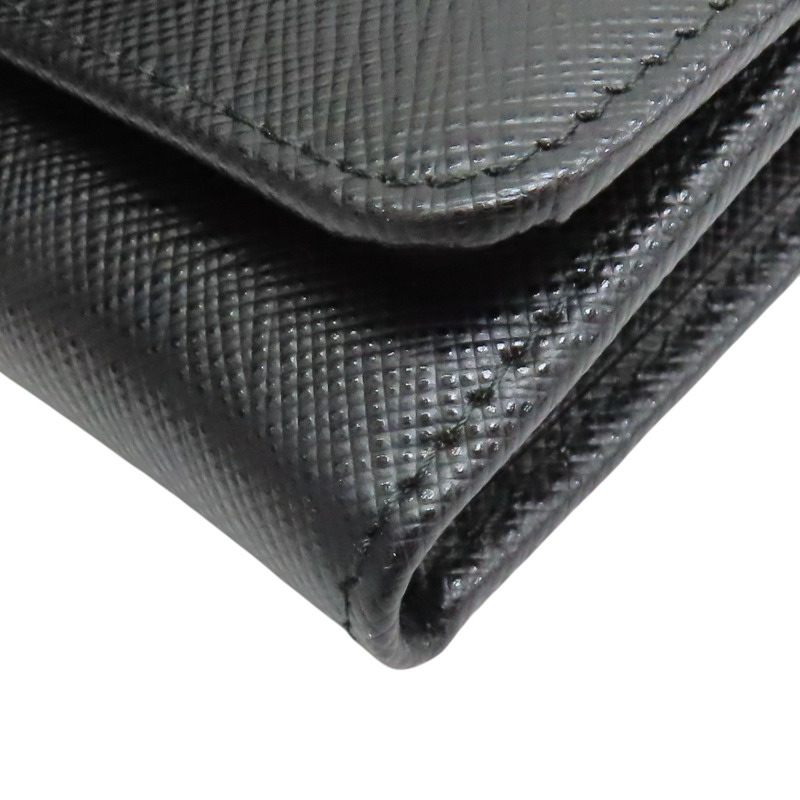 黑色 牛皮 金扣長夾 1MH132【PRADA 普拉達】 1MH132-19