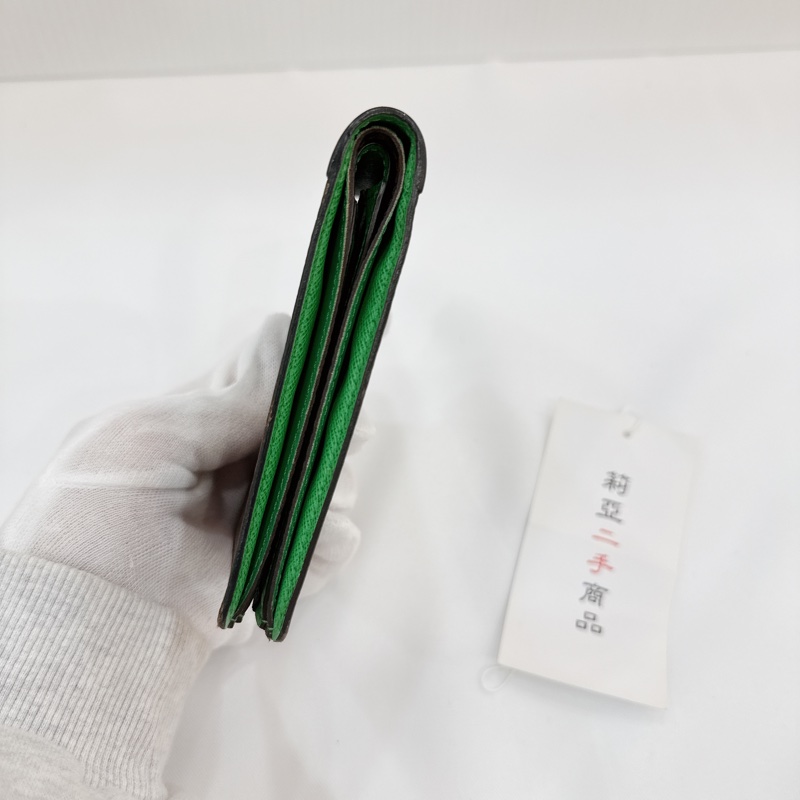 莉亞精品♡ LV M81537 綠 老花短夾 二手-3