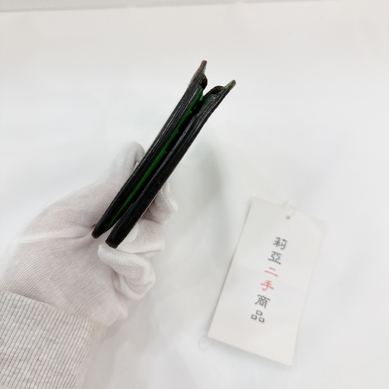 莉亞精品♡ LV M81537 綠 老花短夾 二手-6