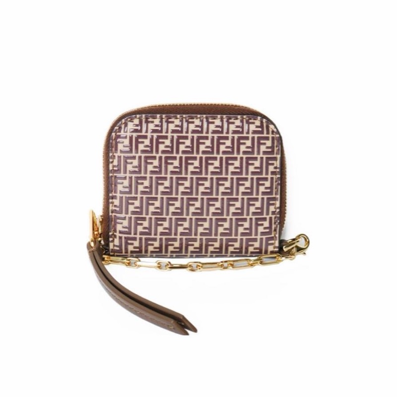 Fendi 女士 徽標鏈式零錢包均碼碼7.5*6.5*2cm-2
