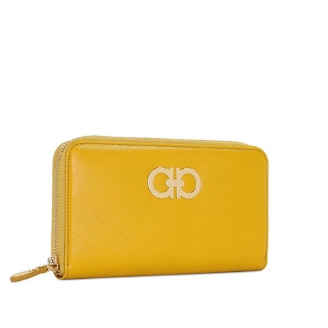 Salvatore Ferragamo 女士 徽標拉鍊錢包均碼碼20cm*2.5cm*11cm