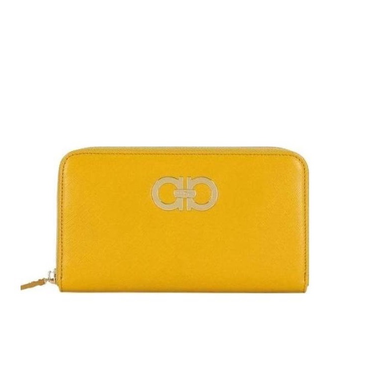 Salvatore Ferragamo 女士 徽標拉鍊錢包均碼碼20cm*2.5cm*11cm-3