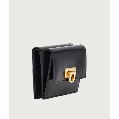 Salvatore Ferragamo 女士 Gancini 搭扣錢包均碼碼10.0 X 2.0 X 9.0 CM