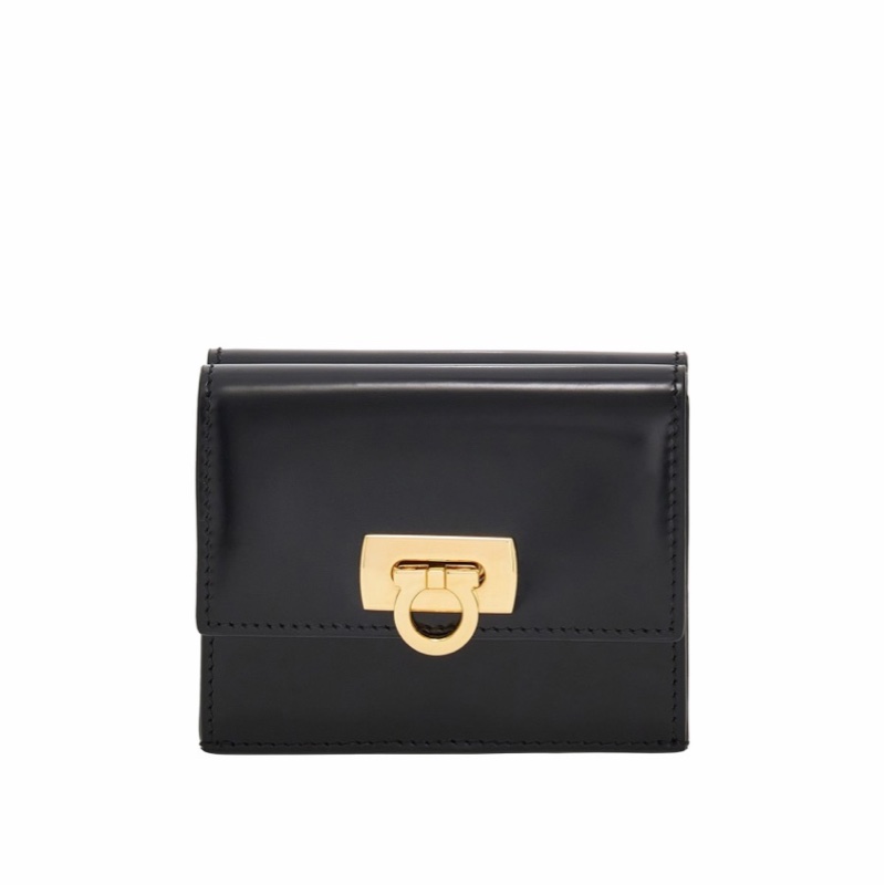 Salvatore Ferragamo 女士 Gancini 搭扣錢包均碼碼10.0 X 2.0 X 9.0 CM-1