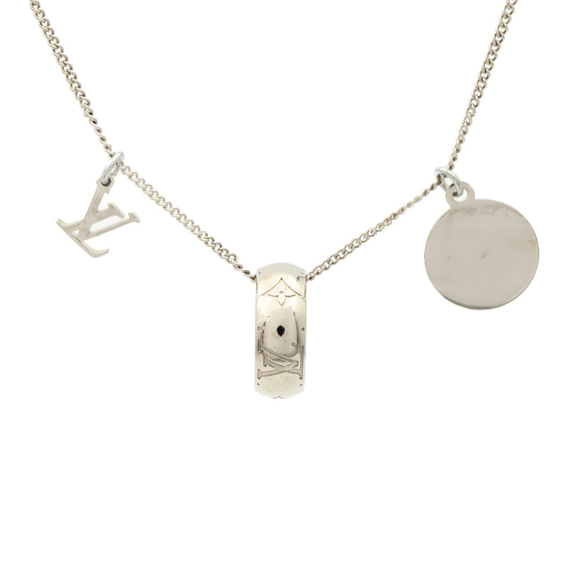 LOUIS VUITTON 金屬Monogram Charms Necklace項鍊-0