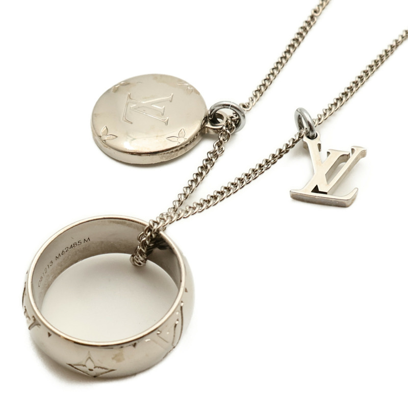 LOUIS VUITTON 金屬Monogram Charms Necklace項鍊-4