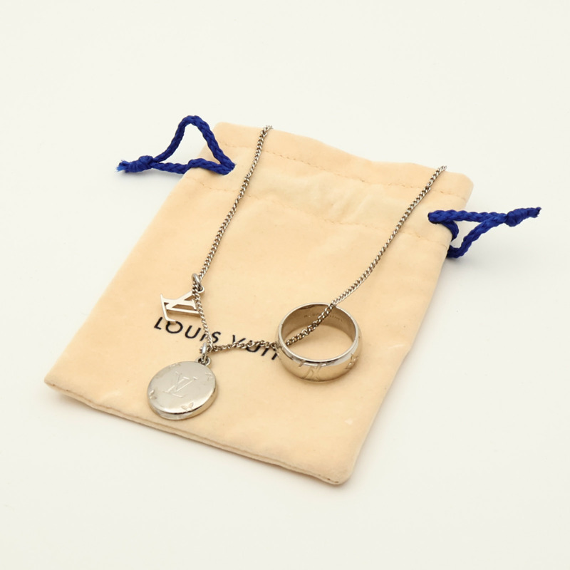 LOUIS VUITTON 金屬Monogram Charms Necklace項鍊-13