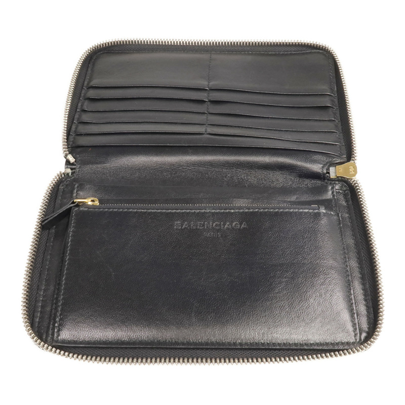 BALENCIAGA 牛皮皮革Round Zip Wallet長錢包-7