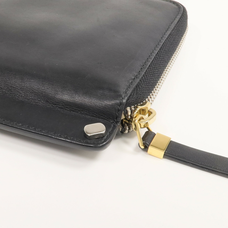 BALENCIAGA 牛皮皮革Round Zip Wallet長錢包-17