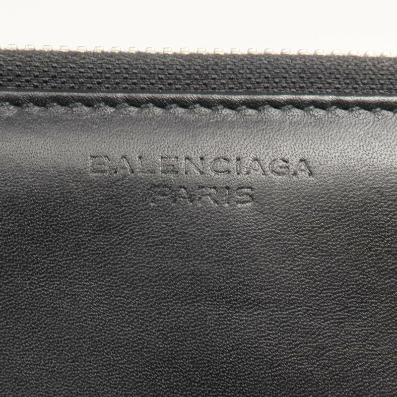 BALENCIAGA 牛皮皮革Round Zip Wallet長錢包-19
