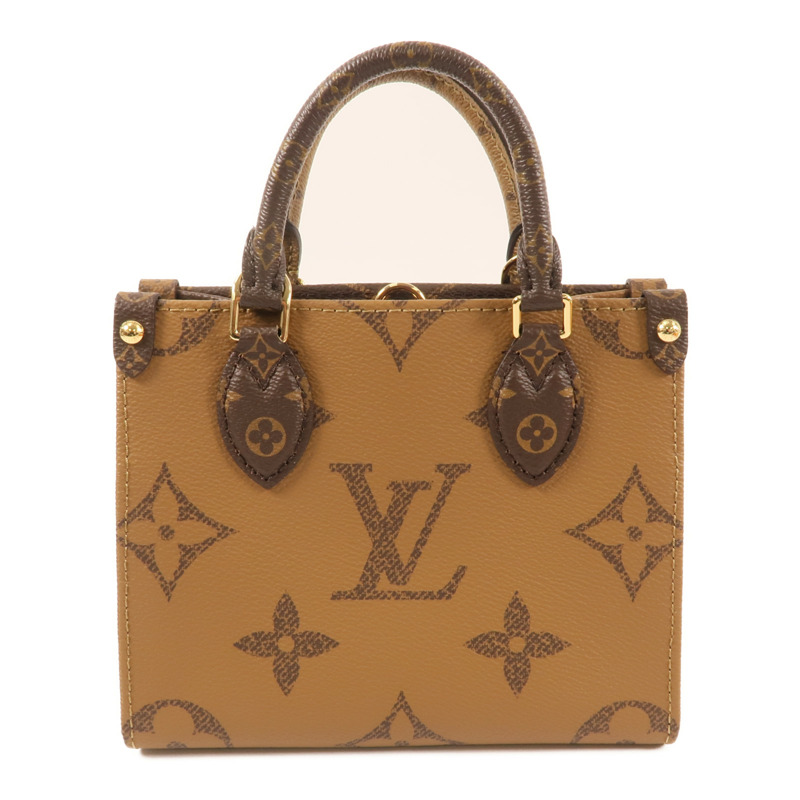 LOUIS VUITTON Monogram On The Go BB金扣手挽肩背兩用袋-1