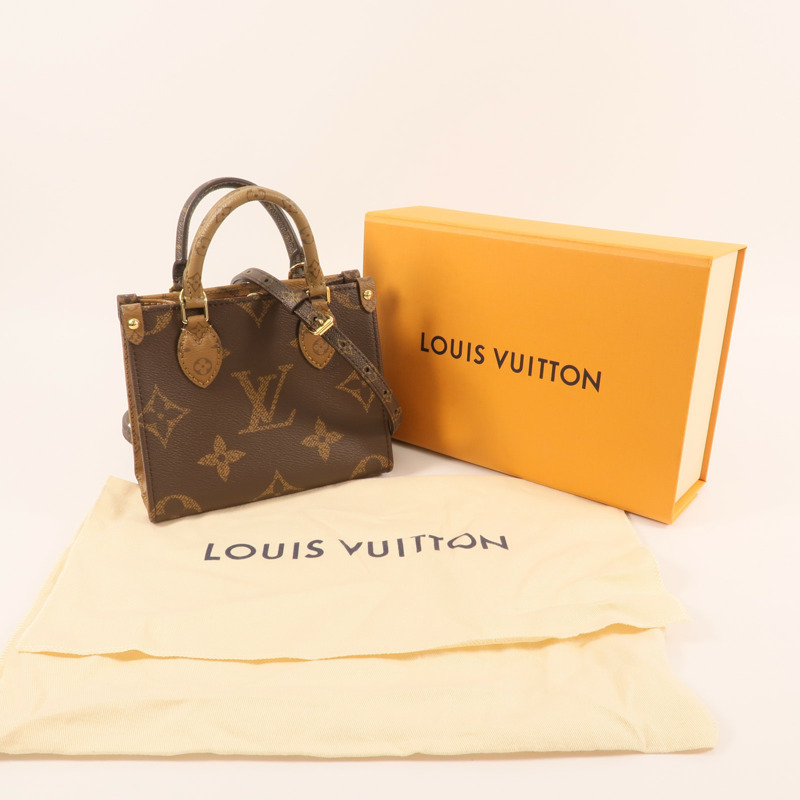 LOUIS VUITTON Monogram On The Go BB金扣手挽肩背兩用袋-5