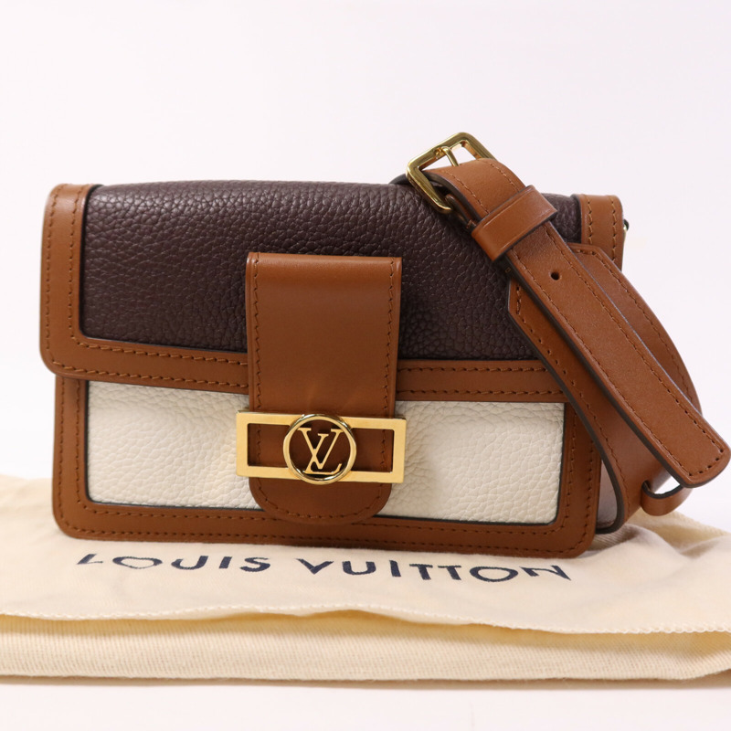 LOUIS VUITTON Taurillon Dauphine Bum Bag金扣腰包-8