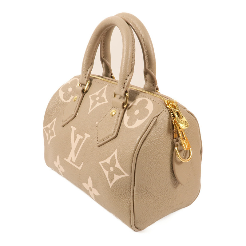 LOUIS VUITTON Monogram Empreinte Speedy Bandouliere 20金扣手挽肩背兩用袋-2