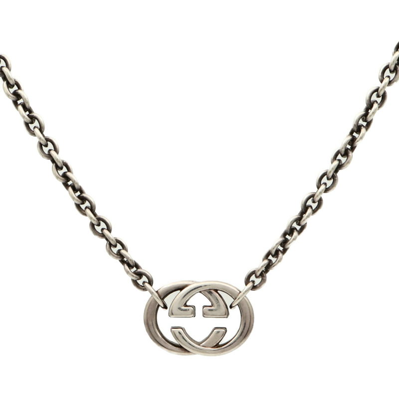 GUCCI 925純銀GG Necklace項鍊-0