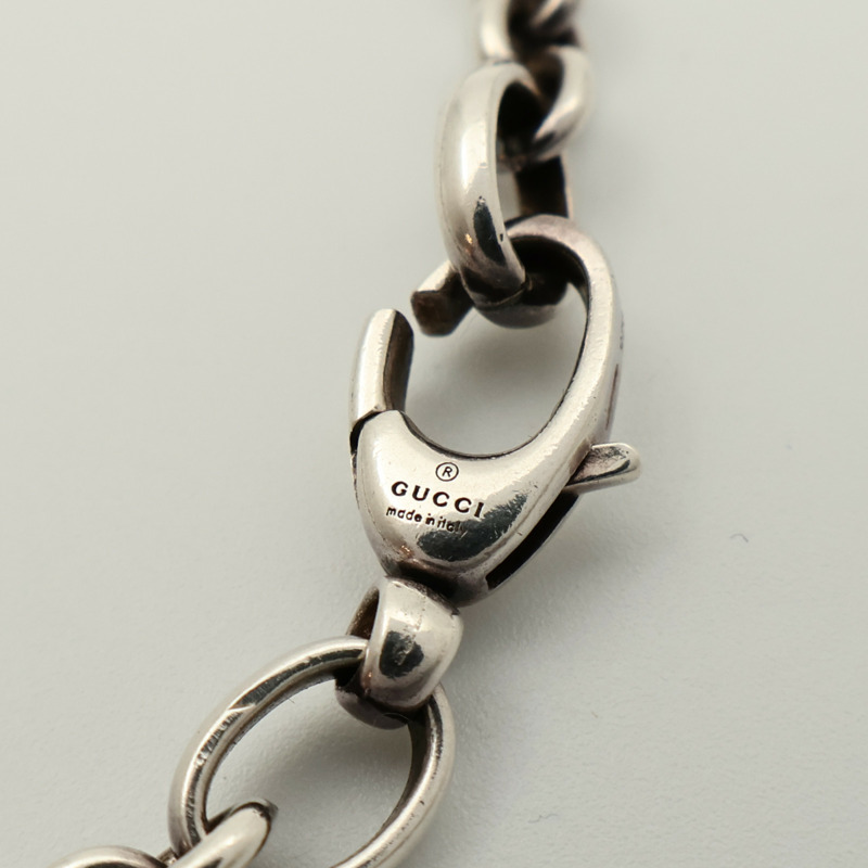 GUCCI 925純銀GG Necklace項鍊-5