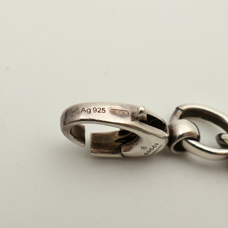 GUCCI 925純銀GG Necklace項鍊-6