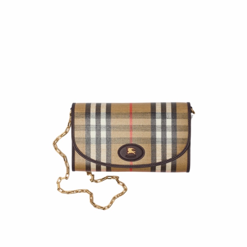 Burberry 女士 Highlands 鏈帶錢包均碼碼20.5cm*3.7cm*12.5cm-0