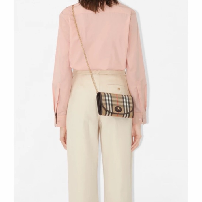 Burberry 女士 Highlands 鏈帶錢包均碼碼20.5cm*3.7cm*12.5cm-4