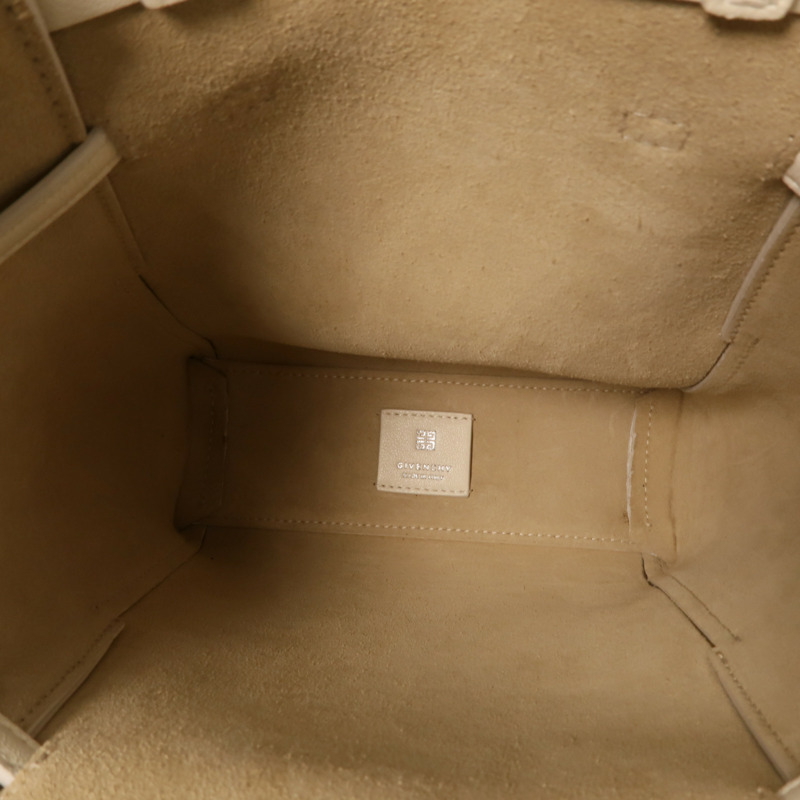 GIVENCHY 牛皮皮革Small Voyou銀扣手挽肩背兩用袋-11