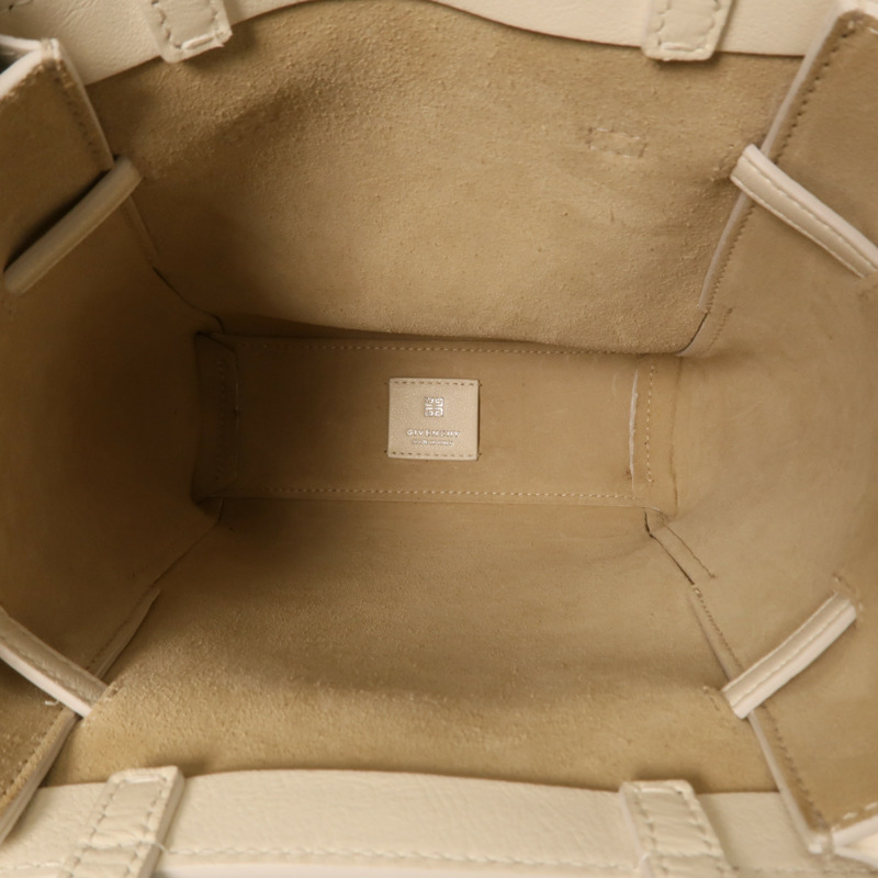 GIVENCHY 牛皮皮革Small Voyou銀扣手挽肩背兩用袋-12