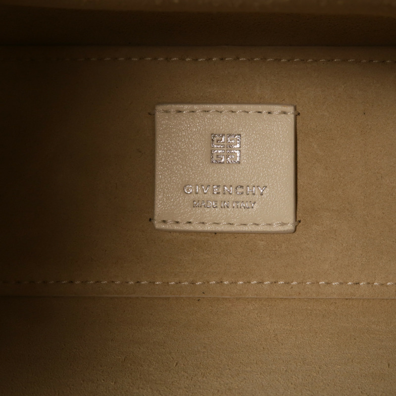 GIVENCHY 牛皮皮革Small Voyou銀扣手挽肩背兩用袋-13