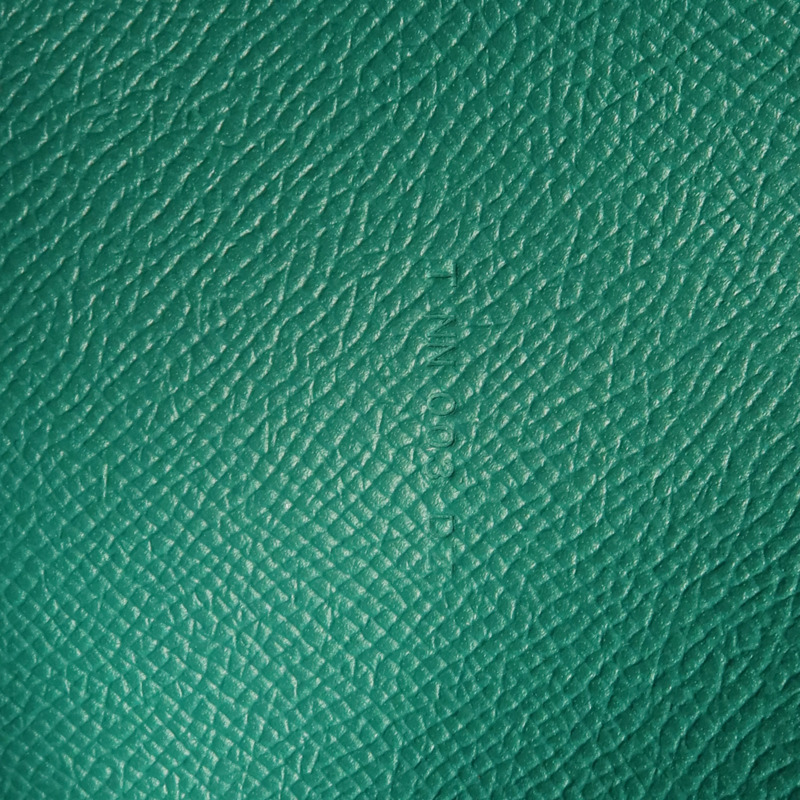 HERMES Epsom皮革Constance Wallet銀扣長錢包Malachite-14