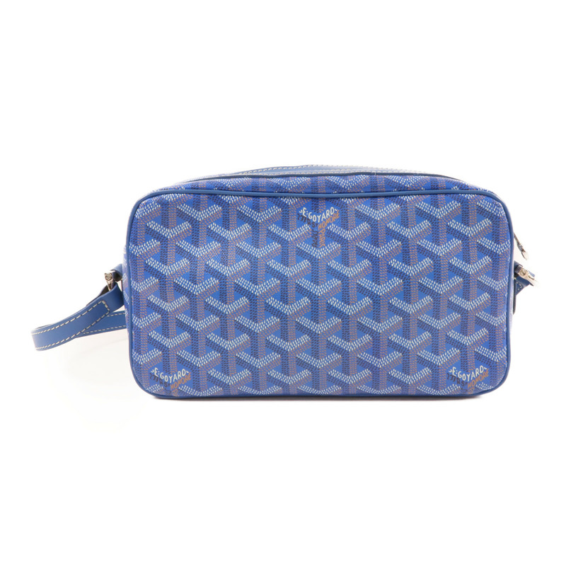 GOYARD 塗層帆布Sac Cap Vert銀扣肩背袋-1