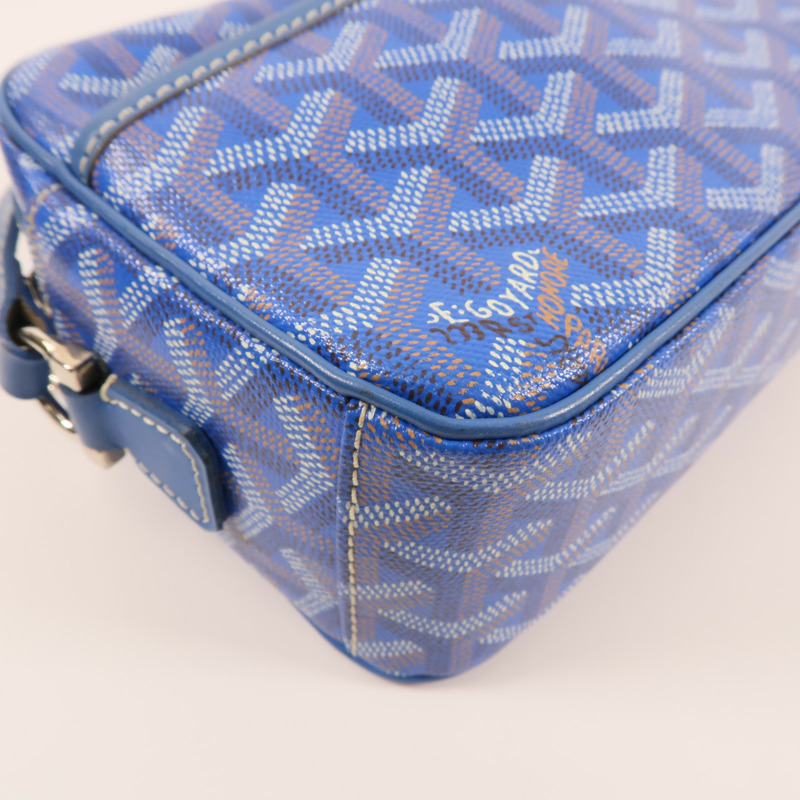 GOYARD 塗層帆布Sac Cap Vert銀扣肩背袋-5