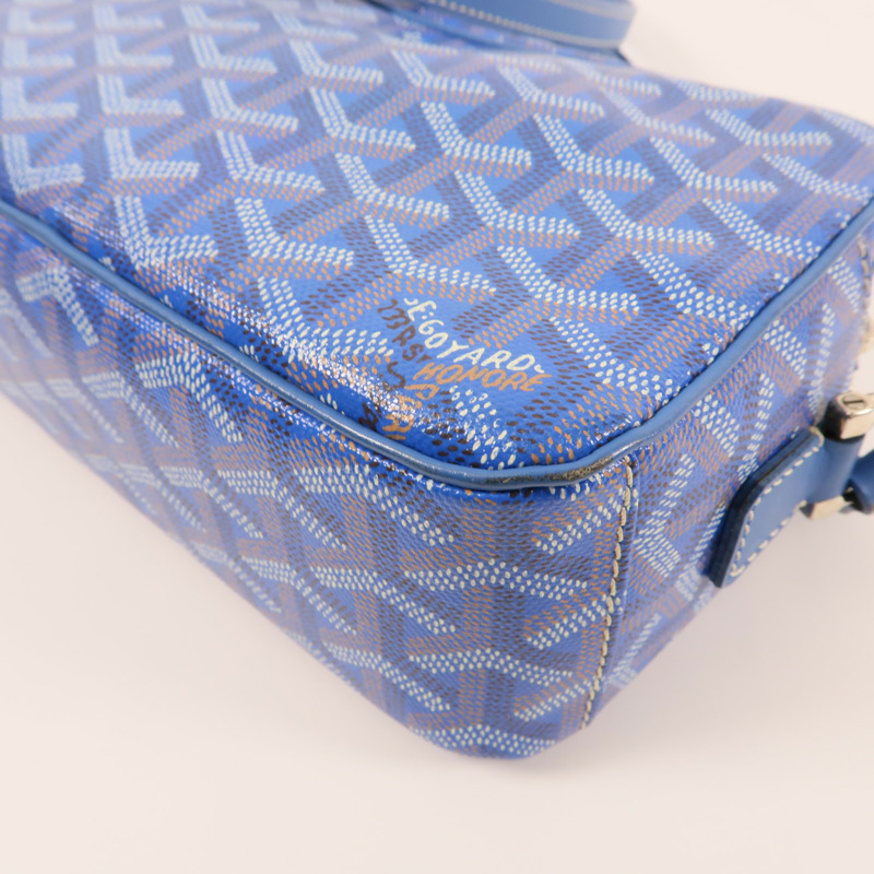 GOYARD 塗層帆布Sac Cap Vert銀扣肩背袋-6