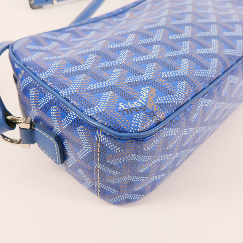 GOYARD 塗層帆布Sac Cap Vert銀扣肩背袋-7