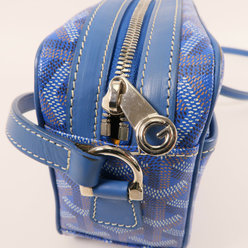 GOYARD 塗層帆布Sac Cap Vert銀扣肩背袋-9