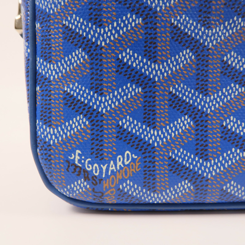 GOYARD 塗層帆布Sac Cap Vert銀扣肩背袋-10