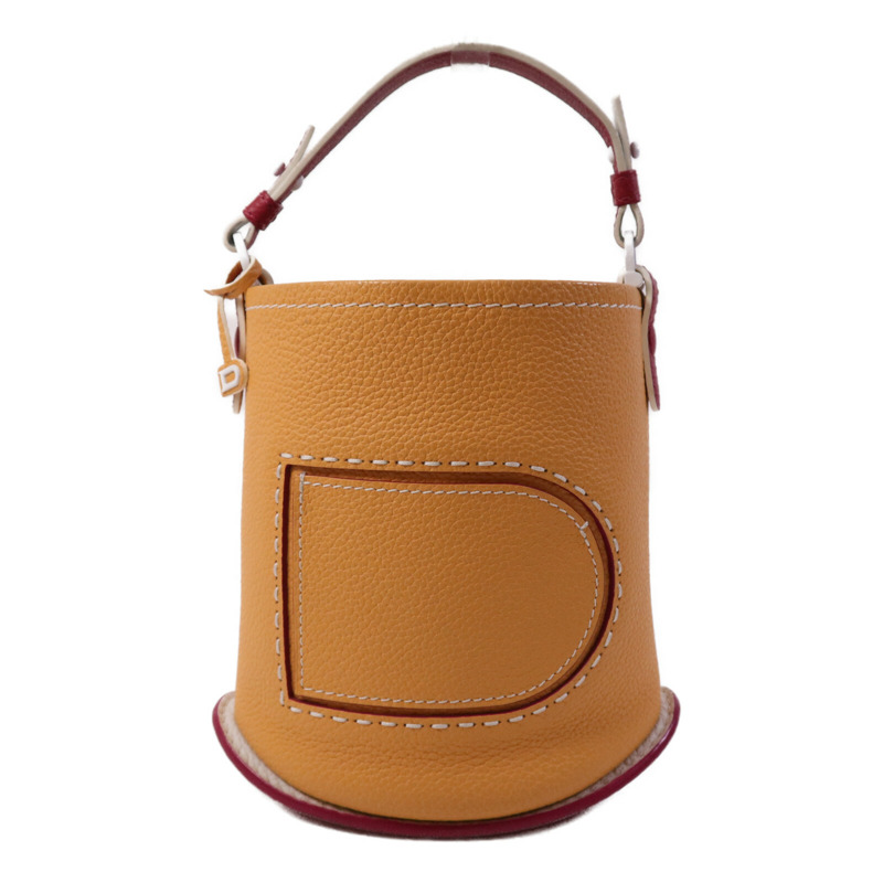 Delvaux Taurillon Soft Pin Mini Bucket手挽袋-0