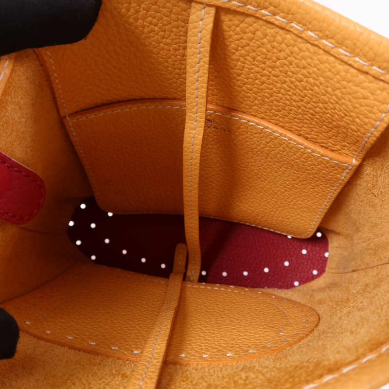 Delvaux Taurillon Soft Pin Mini Bucket手挽袋-4