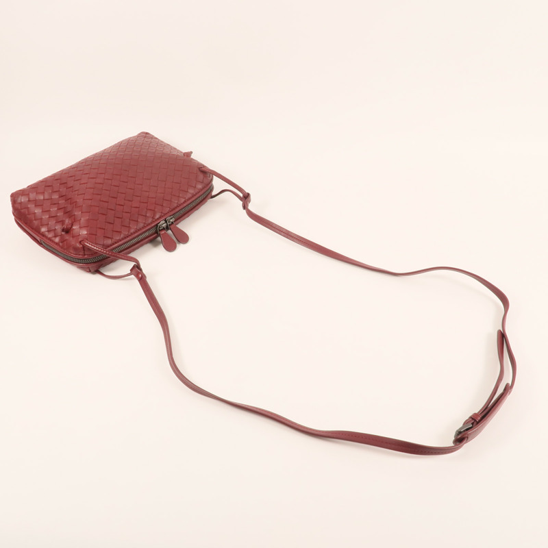 BOTTEGA VENETA 羊皮皮革Shoulder Bag銀扣肩背袋-3