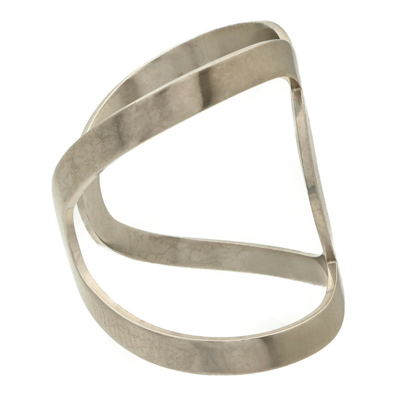 CHANEL 金屬CC Curve Large Cuff手鐲-1
