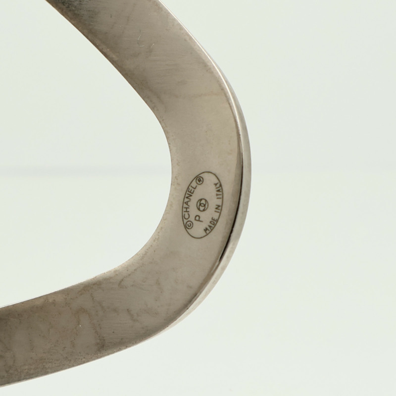 CHANEL 金屬CC Curve Large Cuff手鐲-5