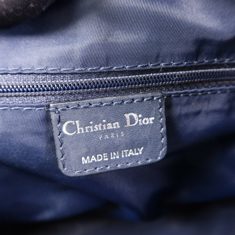 Dior 帆布Trotter銀扣肩背袋-5