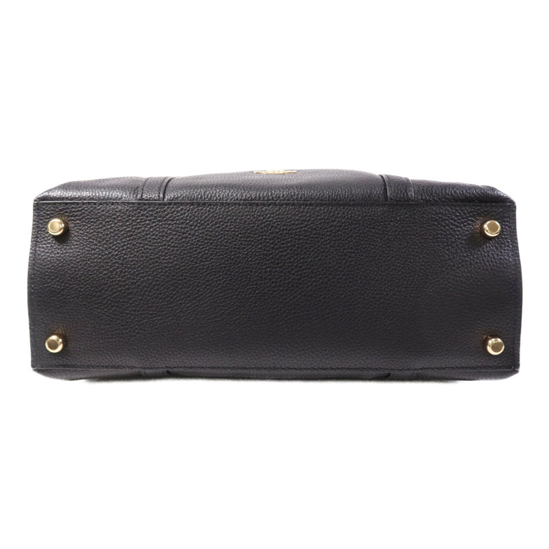 COACH 帆布/皮革Tote Bag金扣手挽袋-3