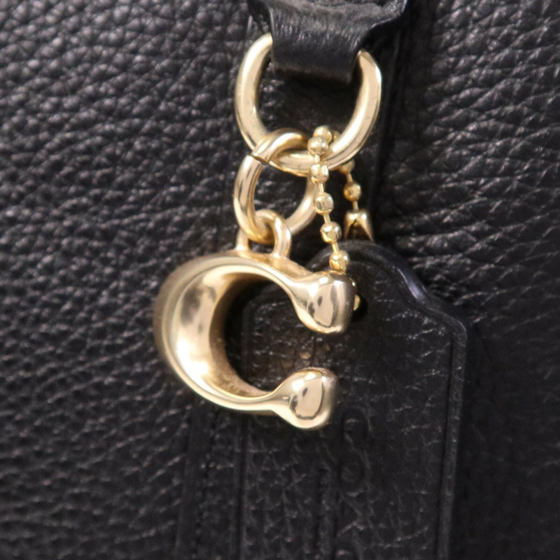 COACH 帆布/皮革Tote Bag金扣手挽袋-7