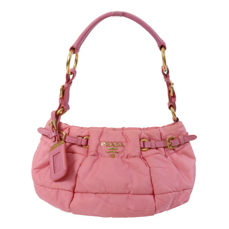 PRADA 尼龍Shoulder Bag金扣肩背袋-0
