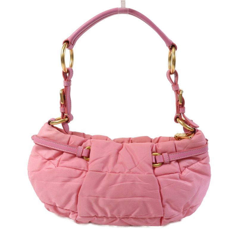 PRADA 尼龍Shoulder Bag金扣肩背袋-1