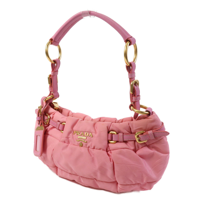 PRADA 尼龍Shoulder Bag金扣肩背袋-2