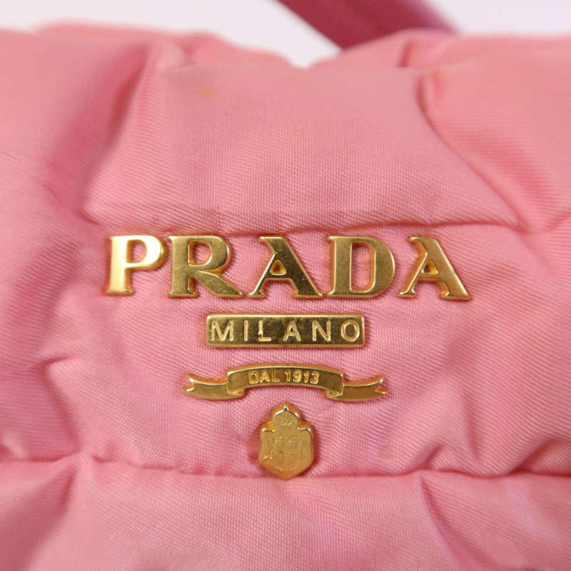 PRADA 尼龍Shoulder Bag金扣肩背袋-14
