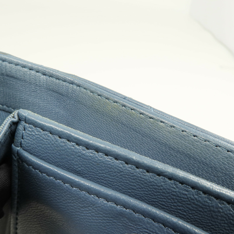 CHANEL 羊皮皮革Long Wallet銀扣長錢包-15