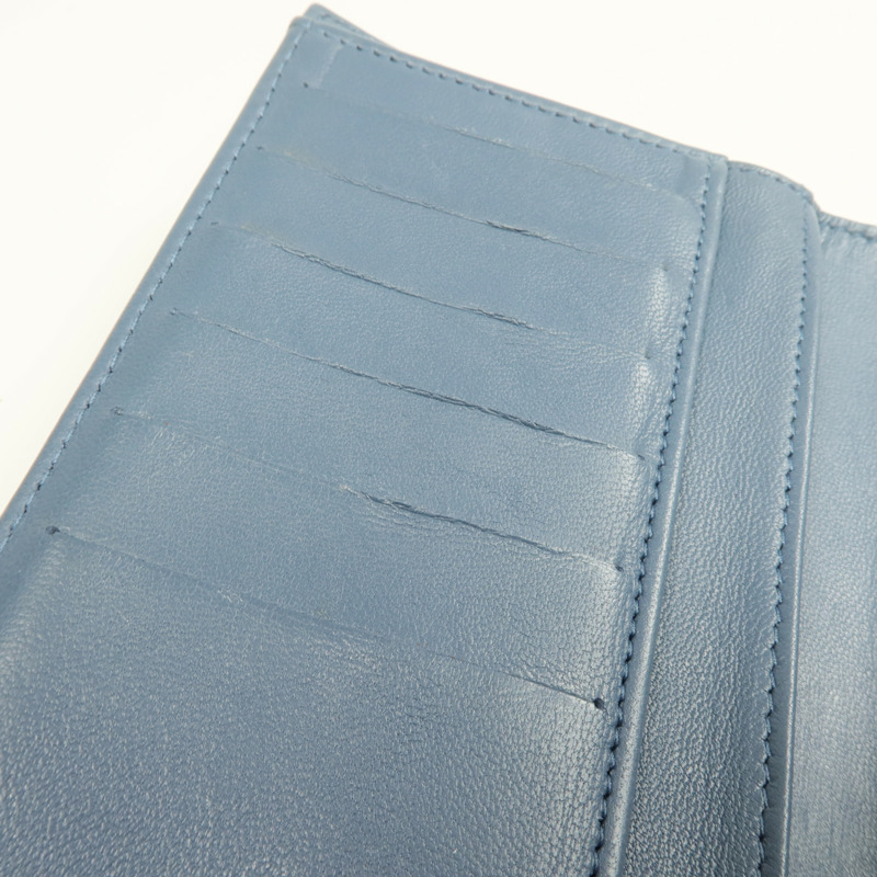 CHANEL 羊皮皮革Long Wallet銀扣長錢包-17